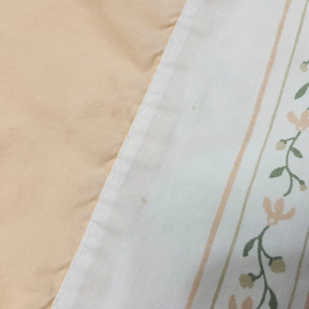 Vintage Laura Ashley Burlington House Peach Floral Pillowcases Standard Set of 2